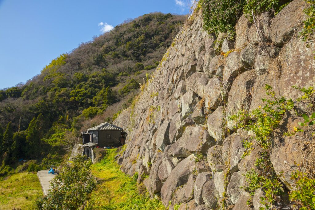 祝島　平さんの石積み棚田